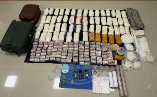 Oman police arrest six men with large quantities of drugs